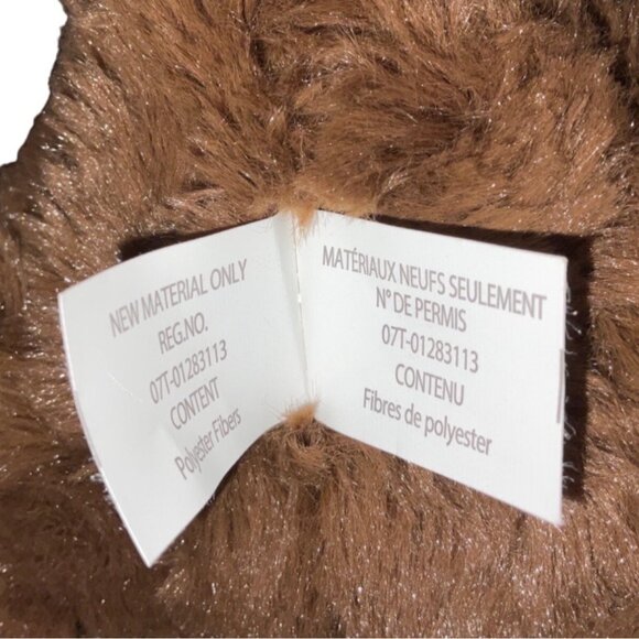 Kellujoy Original Brown & Pink Plush Teddy Bears With Checkered Bows Soft Cuddly - Picture 8 of 11